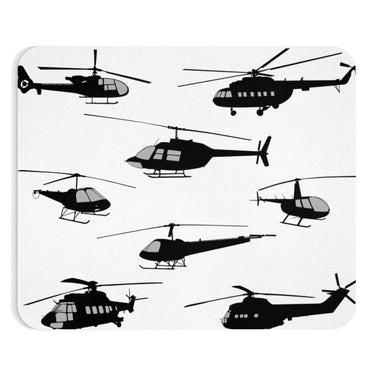HELICOPTER BLACK - MOUSE PAD Printify